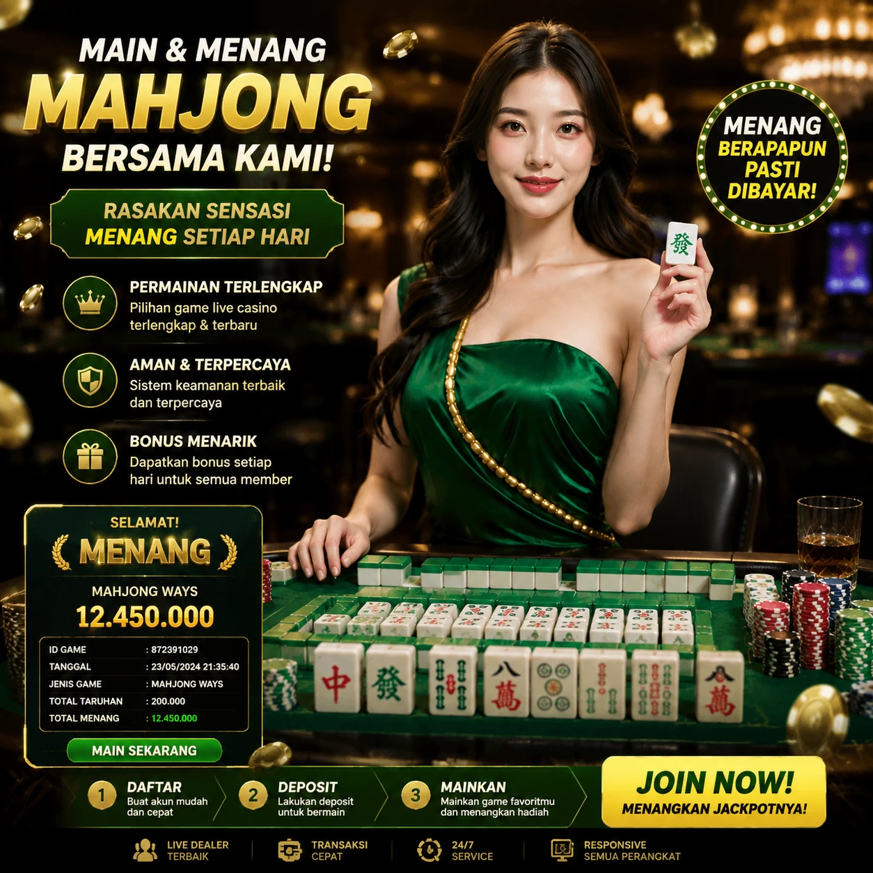 Yang berubah di pelamis77: bookmark, e-wallet, turnover